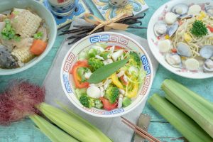 筊白筍料理-和風刺蔥茭白筍沙拉
